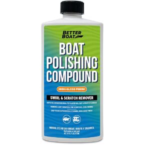 Boat Polishing Compound Gelcoat Restorer Fiberglass Polish for Boats Fiberglass Rubbing Compound and Polish for Gelcoat Oxidation Remover Faded Shiny Boat Marine Compound Gel Coat Restorer
