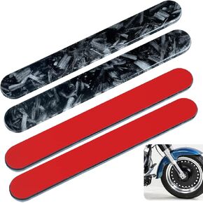Motorcycle Front Fork Reflector Sticker Safety Reflector Reflective Sticker Compatible with Harley Softail Street Breakout Heritage Classic Yellow