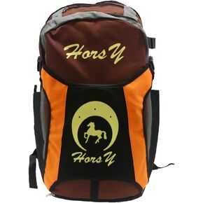UNISTRENGH Professional Horse Riding Boot Bag Helmet Bag Parent-C Equestrian Horse Riding Backpack with Hat Compartment