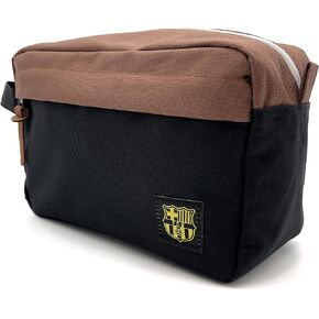 Icon Sports Fan Shop FC Barcelona World Soccer Club Team Logo Officially Licensed Toiletry Travel Bag (Navy, ONE SIZE)