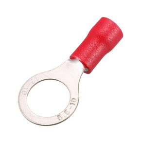 uxcell® RV5.5-10 Insulated Electrical Crimp Terminal, Ring Spade Wire Connector for AWG12-10 10Pcs