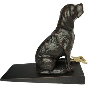 LuLu Decor, Cast Iron Dog Door Stopper, Doorstops Weight 5 Lbs, 8.5" x 7.5" x 3.5" (Brown) in Kuwait