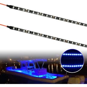 أضواء قارب الملاحة، أضواء قوس القارب LED لليخوت البحرية العائمة، طقم شريط إضاءة بقوة 12 فولت - أحمر وأخضر