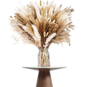 Pampas Grass Decor Pompas Flowers Bouquet and Dry Pampass Grass for Home Decorations, Natural Dried Plants Boho Decor, Phragmites Wedding Decoration Arrangements (85 PCS)