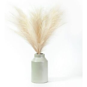 باقة عشب بامباس بيضاء مجففة مقاس 44 بوصة، باقة ديكور منزلي بوهو، زهور بوهو ريفية، قطعة مركزية لديكور طاولة المنزل، عشب بامباس رقيق in Kuwait