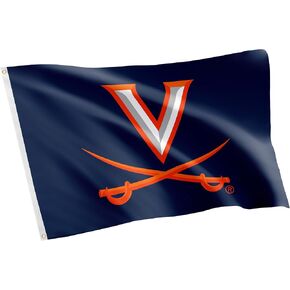 Desert Cactus University of Virginia Flag Cavaliers UVA Wahoos Flag Banners 100% Polyester Indoor Outdoor 3x5 feet Flags (Style 1)