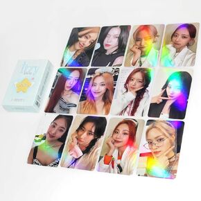ITZY Photocards Itzy Laser Photocards Kpop Itzy Album Lomo Cards 55pcs ITZY Flash Holo Effect Photo Cards ITZY Merch