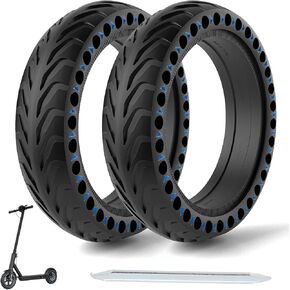 Solid Tire for Xiaomi m365 Electric Scooter Mijia m365 pro/gotrax gxl V2/XR, 8.5 inches Electric Scooter Wheels 8 1/2''Honeycomb Solid Tires