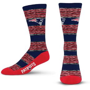 For Bare Feet NFL BUFFALO BILLS RMC Multi Stripe Crew Sock Team Color Large
