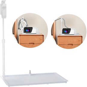CPAP Protector Mat - CPAP Hose Holder, CPAP Supplies Bedside Organizer Pad with Retractable Hook for CPAP Mask and Tube, Keep Your Bedside Table Tidy and Give You a Better Sleeping Experience.