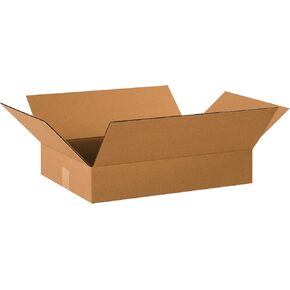 PARTNERS BRAND 20 x 14 x 3 Corrugated Cardboard Boxes, Flat 20"L x 14"W x 3"H, Pack of 25 | Shipping, Packaging, Moving, Storage Box for Home or Business, Strong Wholesale Bulk Boxes