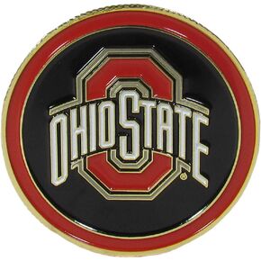 Siskiyou Sports NCAA Ohio State Buckeyes Unisex Fan Shop Golf Ball Marker, Logo, Team Colors