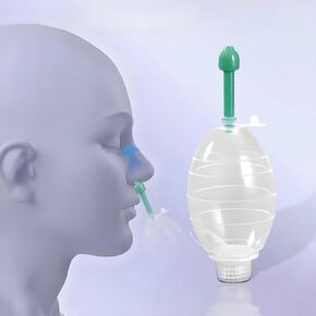 Ear Pressure Relief Device,Eustachian Tube Unclogger Balanced Ear Pressure Improve Tinnitus and Earache,Ear Unclogger for Airplane Travel, Diving, Swimming (Transparent Green, 200Ml)
