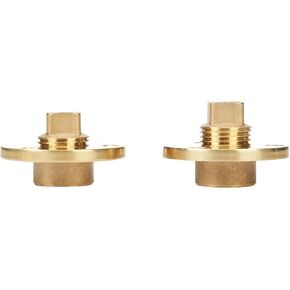 MARINE CITY Polished Golden Brass Drain Plug Fits 1 Inch Diameter Hole, 1/2 Inches NPT for Boat Transoms – Kayaks – Yachts – Fish Wells – Ice Chests (Pack of 2)