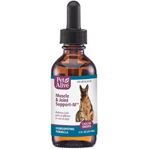 PetAlive Muscle and Joint Support-M - Natural Homeopathic Formula for Joint Pain and Stiffness in Pets - Supports Joint Health and Movement in Dogs and Cats - 59 mL