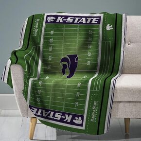 Sleep Squad Kansas State Wildcats Football Field 60" x 80" Throw Blanket – A Collegiate Throw