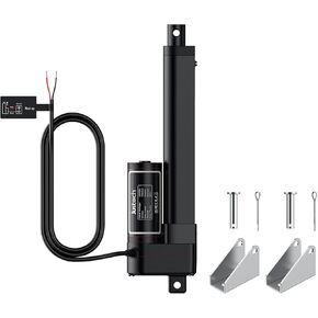 Justech 150mm 6 "محرك المحرك الخطي، الثقيلة 3000N 660lbs المحرك الخطي للسيارات السيارات RV فتحت باب كهربائي المركبات السفن البضائع التلفزيون رفع الجداول التدليك أسرة كهربائية الكراسي الطبية in Kuwait