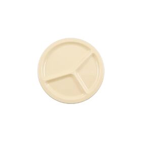 FSE NS702T Compartment Plate, 10" dia., round, 3-wells, Pack of 12