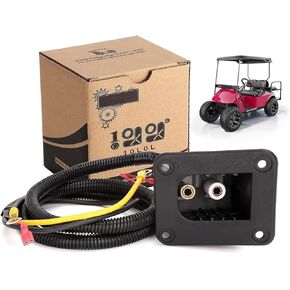10L0L 36V PowerWise Charger Receptacle for EZGO TXT Medalist Electric Golf Carts with Wiring Harness Replace Part OEM#73063-G01, 73149G01