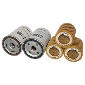 Filter Kit 6221372600/6221372650 Air/Oil Separator, 6211473700 Air Filter, 6211472500/6211472600 Oil Filter,Compatible with SCK7X200 Air Compressor Compression Equipment Accessories