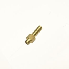 1/8" Hose ID/Hose Barb to 10-32 UNF Male Straight Brass Fitting Fuel/Air/Water/Boat/Gas/Oil WOG 250F 1000