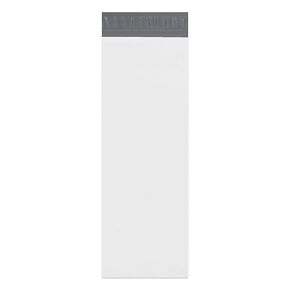 BOX USA White Long Poly Mailer, 9.5"L x 45"W, Pack of 50 | Self-Sealing Durable Plastic Envelope for Secure Shipping, Packaging, & Storage, Ideal for Personal & Small Business Shipping Needs , 9.5x45
