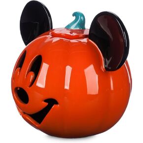Halloween 2023 Votive Candle Holder Mickey Jack O' Lantern Pumpkin, Large, Orange