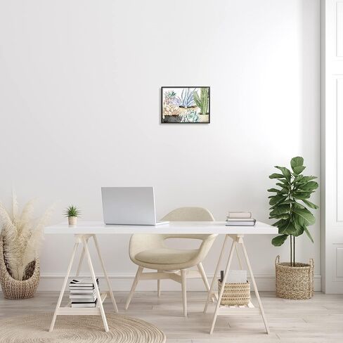 Stupell Industries Chic Indoor Succulents and Cacti Modern Pottery Framed Wall Art in Saudi Arabia