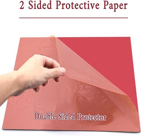 6 قطع من أوراق الأكريليك الحمراء من QTLCOHD مقاس 30.48 سم × 30.48 سم، ورقة بلاستيكية بسمك 1/8 بوصة من الأكريليك للقطع والنقش بالليزر لديكور المنزل وديكور الحائط in Kuwait