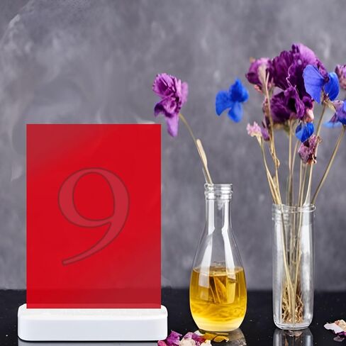 6 قطع من أوراق الأكريليك الحمراء من QTLCOHD مقاس 30.48 سم × 30.48 سم، ورقة بلاستيكية بسمك 1/8 بوصة من الأكريليك للقطع والنقش بالليزر لديكور المنزل وديكور الحائط in Kuwait