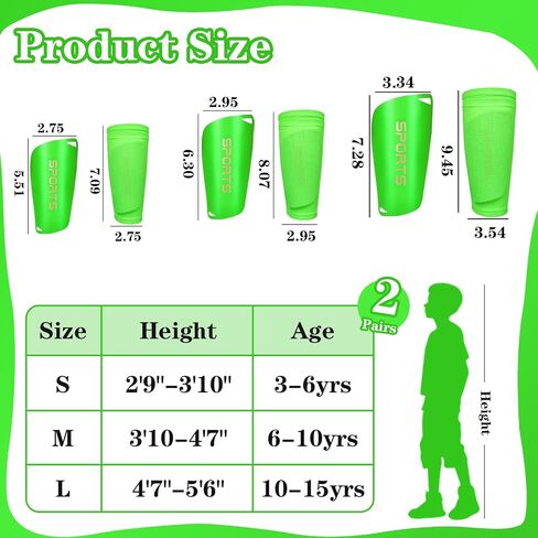 Soccer Shin Guards Soccer Shin Pads Set with Shin Sleeves and Long Soccer Socks Optimized Insert Pocket Protective Soccer Lightweight Soccer Equipment for Boys Girls Men Soccer Game in Saudi Arabia