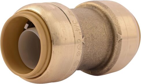 SharkBite 1 Inch Coupling, Push to Connect Brass Plumbing Fitting, PEX Pipe, Copper, CPVC, PE-RT, HDPE, U020LFA in Saudi Arabia