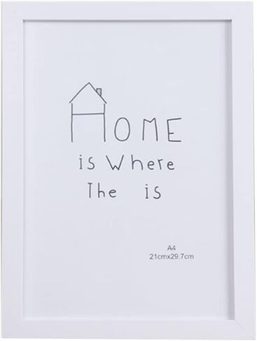 إطار ملصق بإطار صور أبيض، إطار مقاس 8 × 11 بوصة للصور الفوتوغرافية، إطار صورة معلق على الحائط أو عرض الطاولة للمستندات أو الشهادات، وحفلات الزفاف، والتخرج، والملصقات، والمطبوعات - A4 in Kuwait