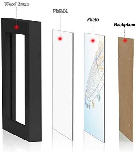 إطار ملصق بإطار صور أبيض، إطار مقاس 8 × 11 بوصة للصور الفوتوغرافية، إطار صورة معلق على الحائط أو عرض الطاولة للمستندات أو الشهادات، وحفلات الزفاف، والتخرج، والملصقات، والمطبوعات - A4 in Kuwait