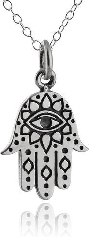 FashionJunkie4Life Sterling Silver Religious Symbol Pendant Necklace for Men and Women in Saudi Arabia