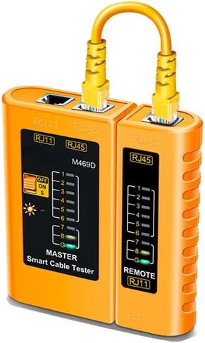 جهاز اختبار كابل الشبكة RJ45 RJ11 أداة اختبار كابل إيثرنت أداة اختبار استمرارية خط الهاتف لكابل إيثرنت Cat5/Cat5e/Cat6/Cat6a/Cat7/UTP in Saudi Arabia