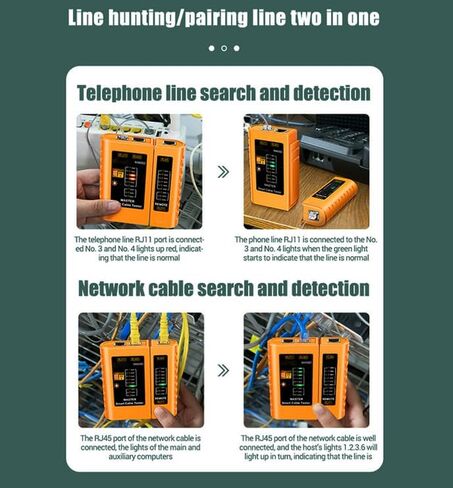 جهاز اختبار كابل الشبكة RJ45 RJ11 أداة اختبار كابل إيثرنت أداة اختبار استمرارية خط الهاتف لكابل إيثرنت Cat5/Cat5e/Cat6/Cat6a/Cat7/UTP in Saudi Arabia