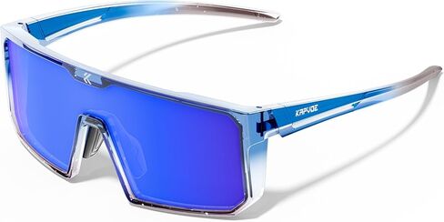 KAPVOE Polarized Cycling Glasses Sports Sunglasses for Men Women, UV400 Protection MTB Bicycle Baseball Mountain Bike Glasses in Kuwait