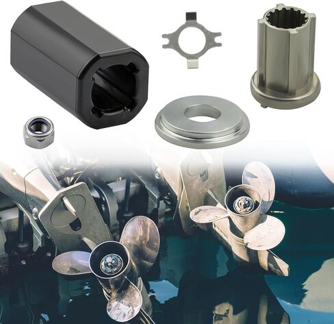 835257Q1 Flo-Torq II Hub Kit Replacement fit for Mercruiser Alpha/Mercury 135-300 HP/Bravo One/Mariner 40-60 HP CT/Alpha One Drives, Replace kit for Quicksilver Flo Torq II Hub Kit 3(below 400 HP) (5) in Kuwait