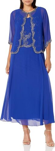 J Kara Women's Petite Beaded Jacket Dress in Saudi Arabia