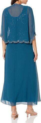J Kara Women's Petite Beaded Jacket Dress in Saudi Arabia