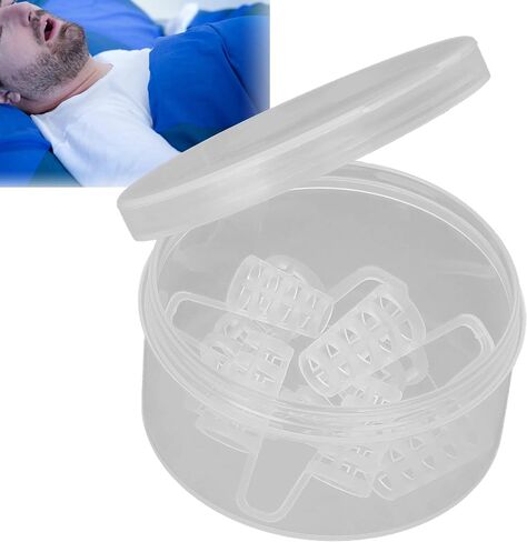 أجهزة مضادة للشخير، للنوم بهدوء 4 أحجام مختلفة، مشبك أنف مضاد للشخير محمول مع علبة بلاستيكية للسفر للاستخدام اليومي in Kuwait