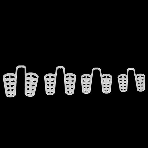 أجهزة مضادة للشخير، للنوم بهدوء 4 أحجام مختلفة، مشبك أنف مضاد للشخير محمول مع علبة بلاستيكية للسفر للاستخدام اليومي in Kuwait