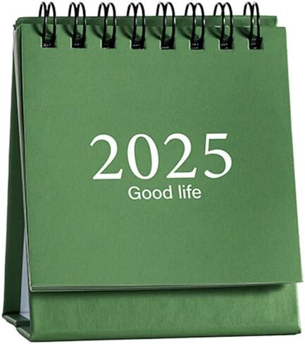 Small Desk Calendar 2024 New Year Mini Calendar Creative Desk Multi-function Timetable Plan Notebook Daily Schedules 2.95"X 3.93" (White) in Kuwait