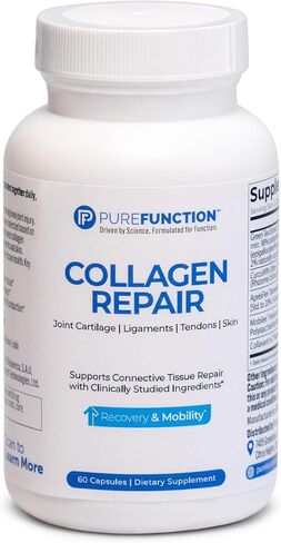 Collagen Repair - Joint Health Supplement - Joint Cartilage, Tendon, Ligament Support - Supports Connective Tissue Repair - With Type 2 Collagen, Curcumin, Hyaluronic Acid & More, 60 Caps in Saudi Arabia