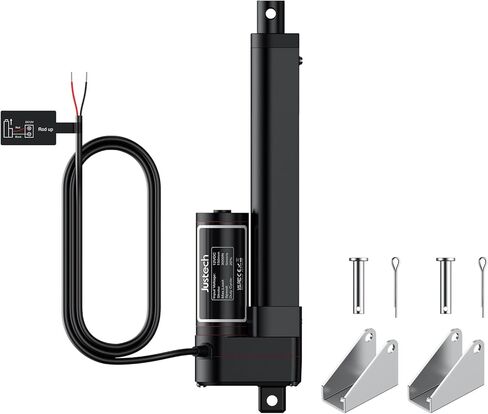 Justech 150mm 6 "محرك المحرك الخطي، الثقيلة 3000N 660lbs المحرك الخطي للسيارات السيارات RV فتحت باب كهربائي المركبات السفن البضائع التلفزيون رفع الجداول التدليك أسرة كهربائية الكراسي الطبية in Kuwait