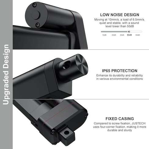 Justech 150mm 6 "محرك المحرك الخطي، الثقيلة 3000N 660lbs المحرك الخطي للسيارات السيارات RV فتحت باب كهربائي المركبات السفن البضائع التلفزيون رفع الجداول التدليك أسرة كهربائية الكراسي الطبية in Kuwait