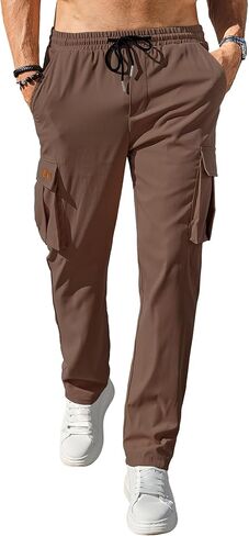 بنطال كاجوال للرجال برباط للمشي لمسافات طويلة، بنطال رياضي للركض التكتيكي للرجال in Kuwait