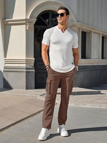 بنطال كاجوال للرجال برباط للمشي لمسافات طويلة، بنطال رياضي للركض التكتيكي للرجال in Kuwait