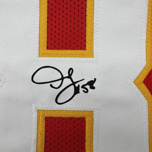 Facsimile Autographed Derrick Thomas Kansas City Red Reprint Laser Auto Football Jersey Size Men's XL in Kuwait